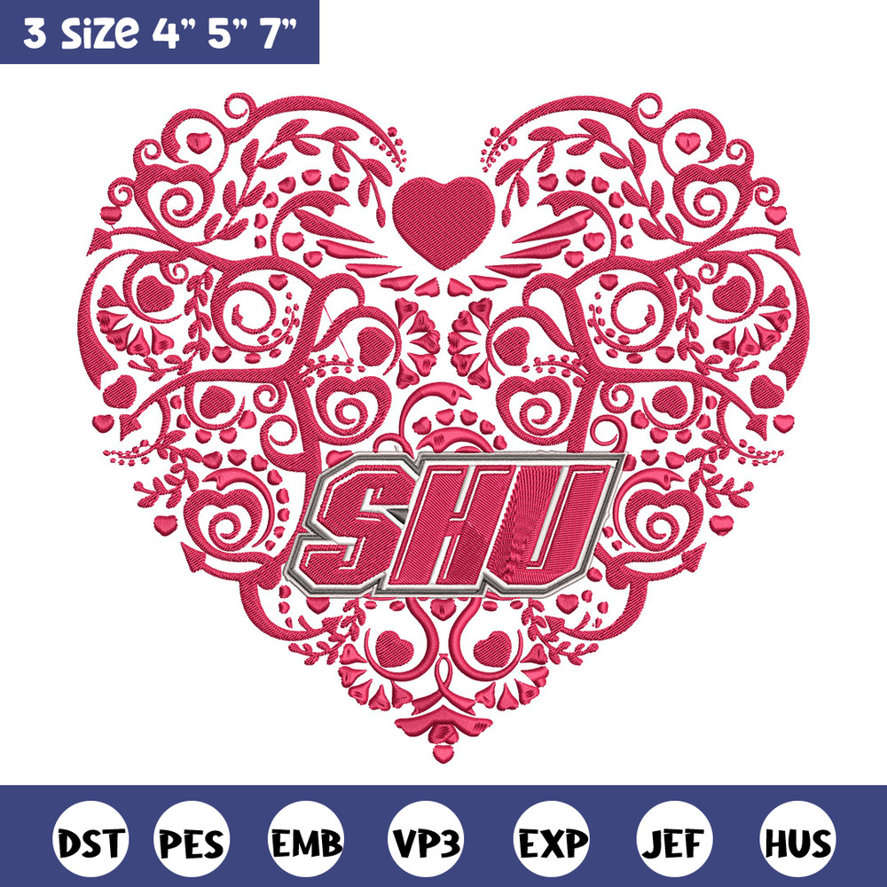 Sacred Heart University embroidery design, NCAA embroidery, Sport embroidery, logo sport embroidery, Embroidery design.jpg