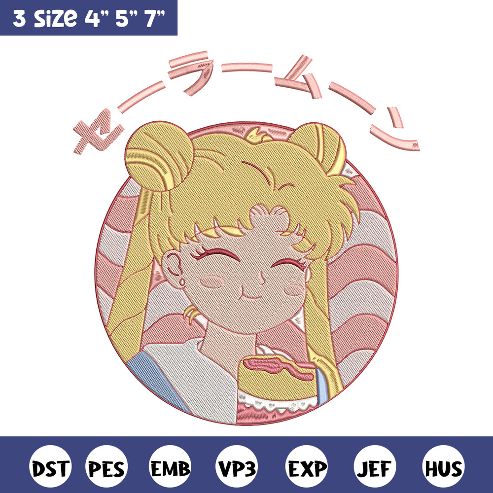 Sailor chibi Embroidery Design,Sailor moon Embroidery, Embroidery File, Anime Embroidery, Anime shirt, Digital download.jpg