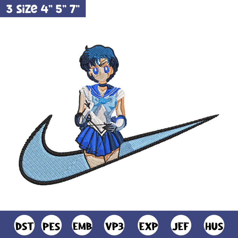 Sailor Mercury Embroidery Design, Sailor Moon Embroidery, Embroidery File,Nike Embroidery, Anime shirt, Digital download.jpg
