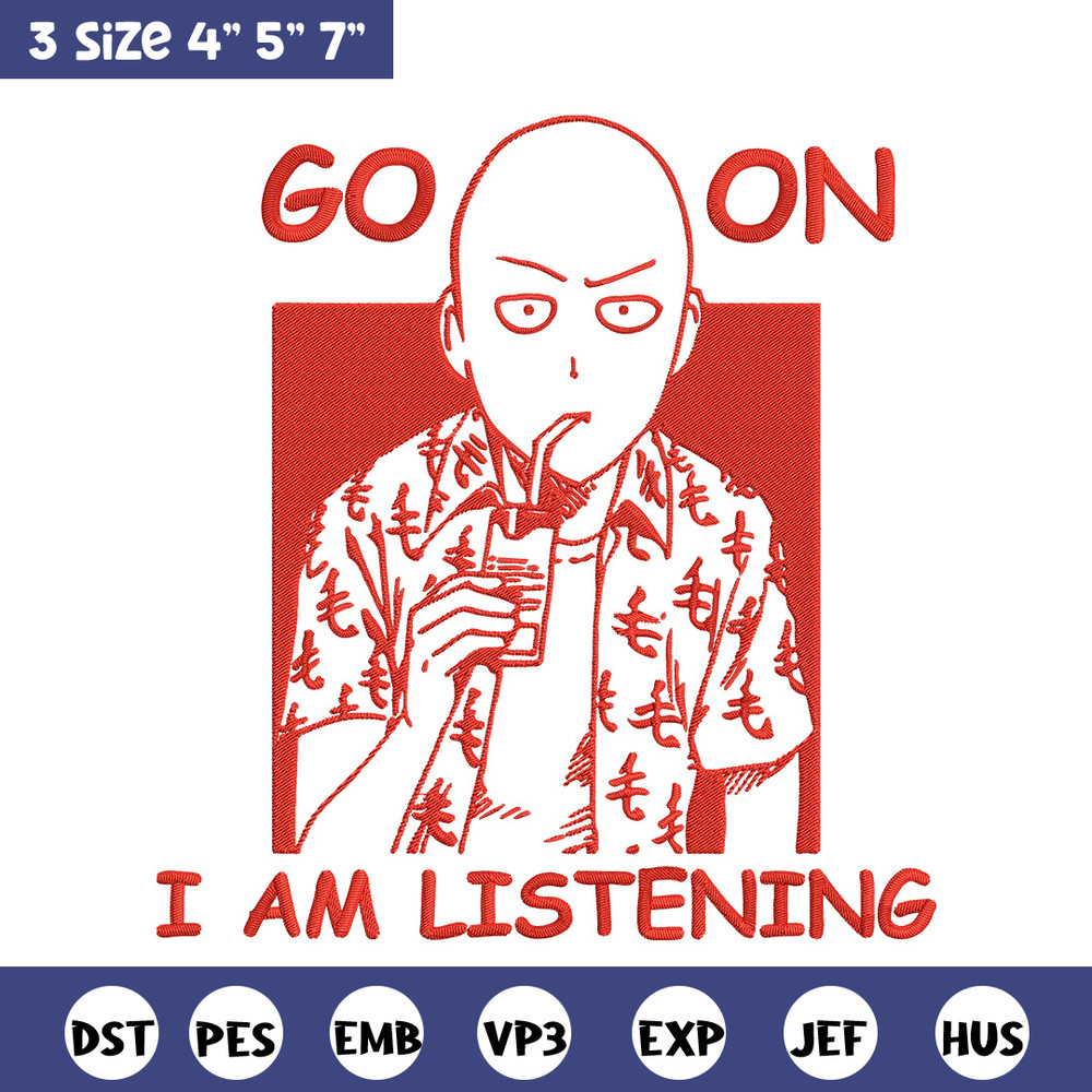 Saitama box Embroidery Design, One punch man Embroidery, Embroidery File, Anime Embroidery,Anime shirt,Digital download.jpg