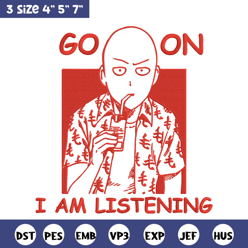 Saitama box Embroidery Design, One punch man Embroidery, Embroidery File, Anime Embroidery,Anime shirt,Digital download.jpg