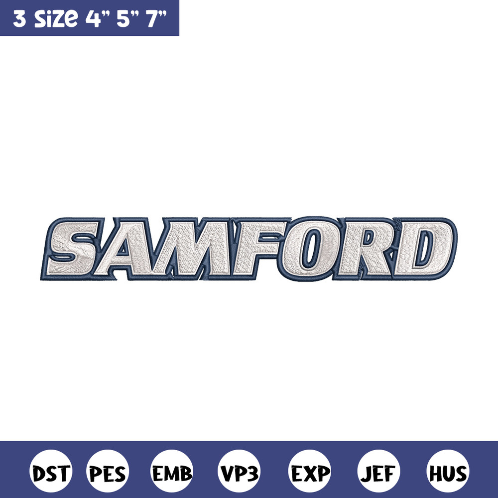 Samford university logo embroidery design, NCAA embroidery, Embroidery design, Logo sport embroidery, Sport embroidery.jpg