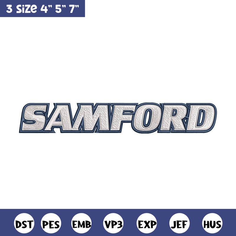 Samford university logo embroidery design, NCAA embroidery, Embroidery design, Logo sport embroidery, Sport embroidery.jpg
