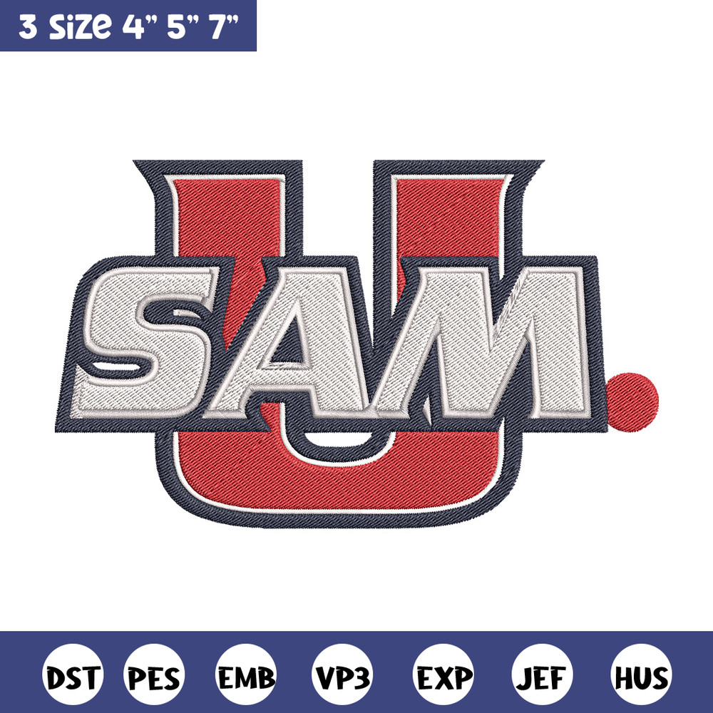 Samford University logo embroidery design, NCAA embroidery, Sport embroidery,Logo sport embroidery,Embroidery design.jpg