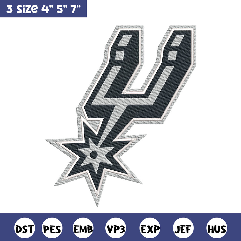 San Antonio Spurs logo embroidery design, NBA embroidery, Sport embroidery, Embroidery design, Logo sport embroidery.jpg