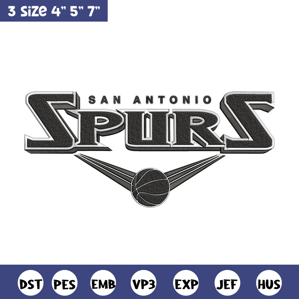 San Antonio Spurs logo embroidery design, NBA embroidery,Embroidery design, Logo sport embroidery, Sport embroidery.jpg