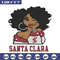 Santa Clara girl embroidery design, NCAA embroidery, Embroidery design, Logo sport embroidery,Sport embroidery.jpg