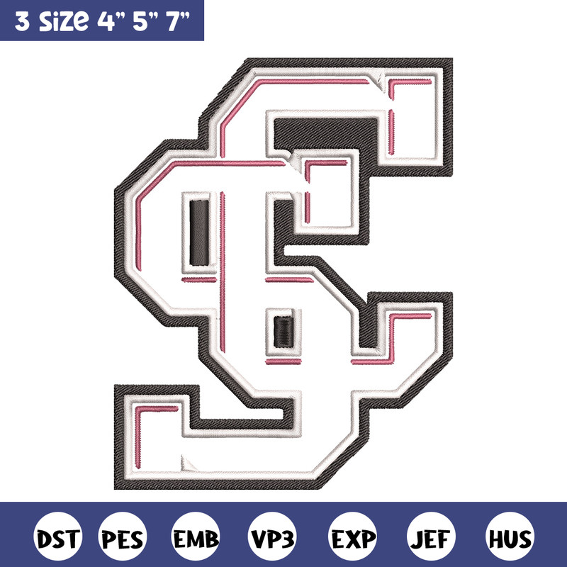 Santa Clara University embroidery design, NCAA embroidery, Sport embroidery, logo sport embroidery, Embroidery design.jpg