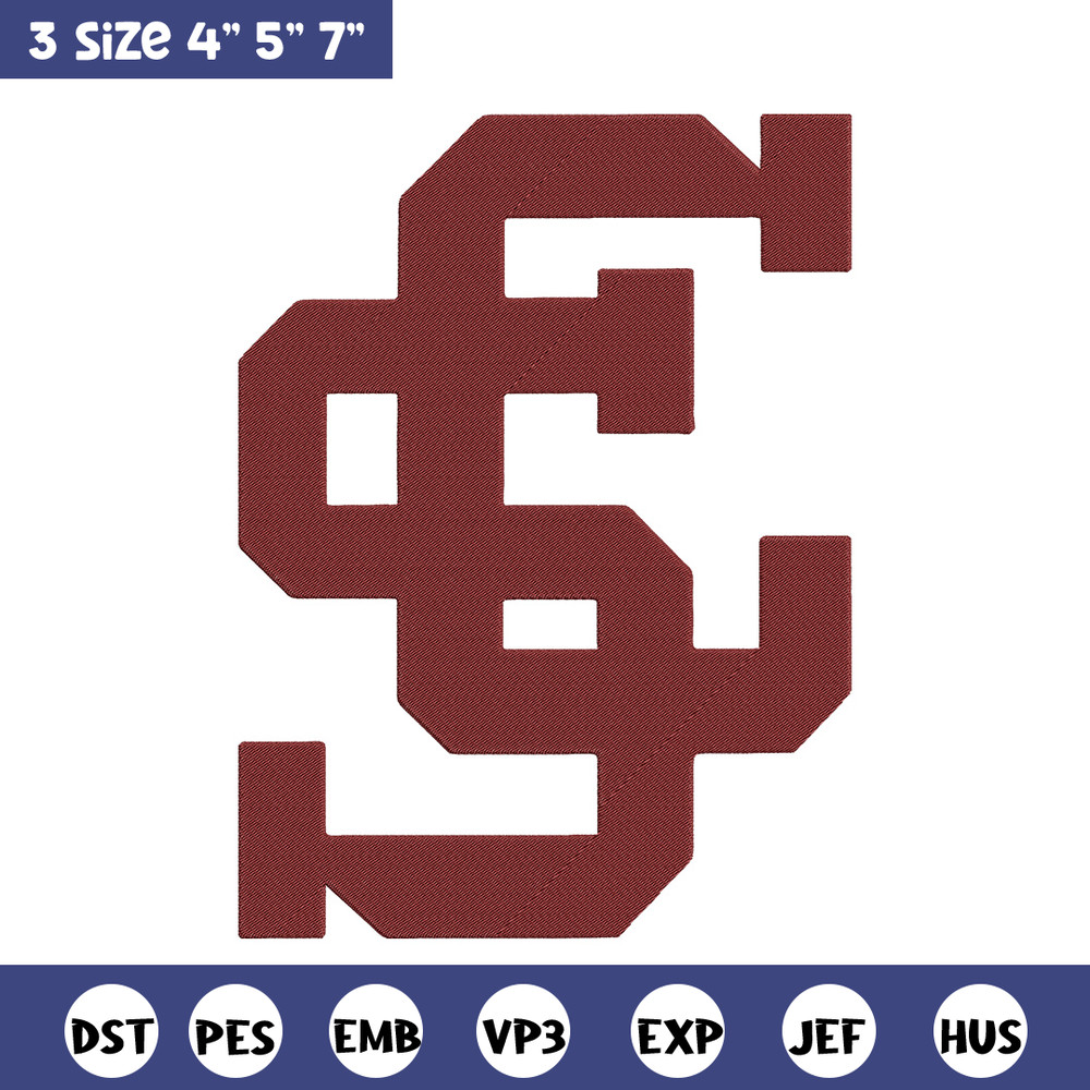 Santa Clara University logo embroidery design,NCAA embroidery,Sport embroidery,logo sport embroidery,Embroidery design.jpg