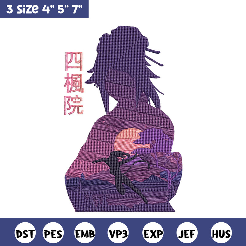 Shihouin Yoruichi Embroidery Design, Bleach Embroidery, Embroidery File, Anime Embroidery, Anime shirt, Digital download.jpg