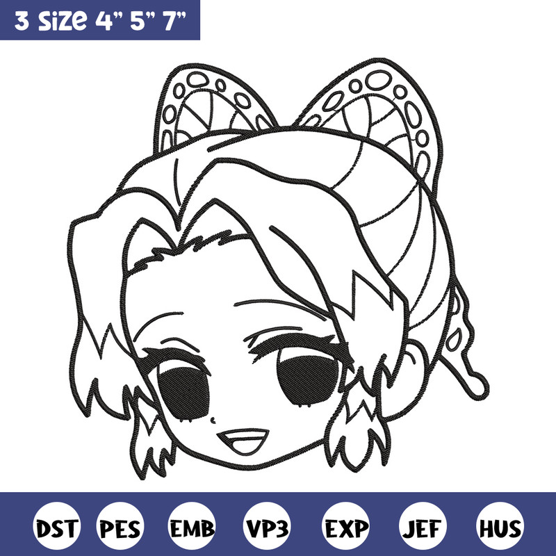 Shinobu chibi Embroidery Design,Demon slayer Embroidery,Embroidery File,Anime Embroidery,Anime shirt, Digital download.jpg