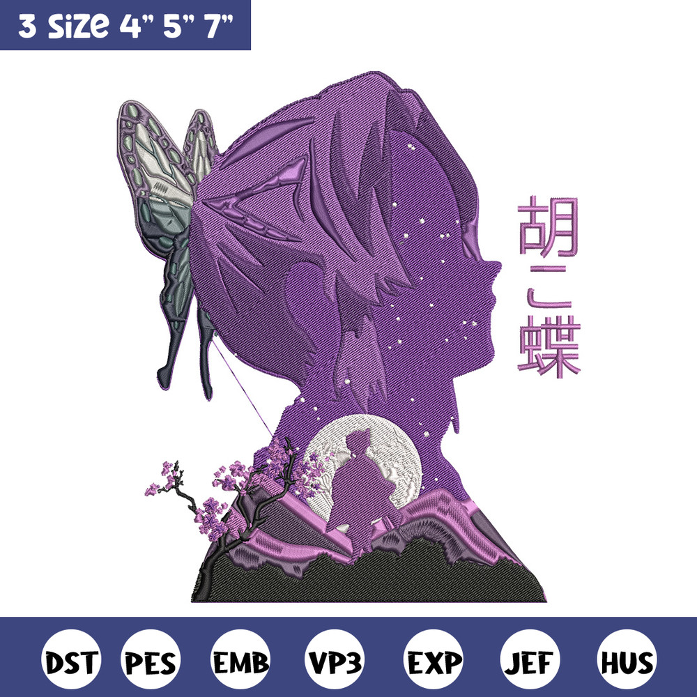 Shinobu poster Embroidery Design, Demon slayer Embroidery, Embroidery File,Anime Embroidery,Anime shirt,Digital download.jpg