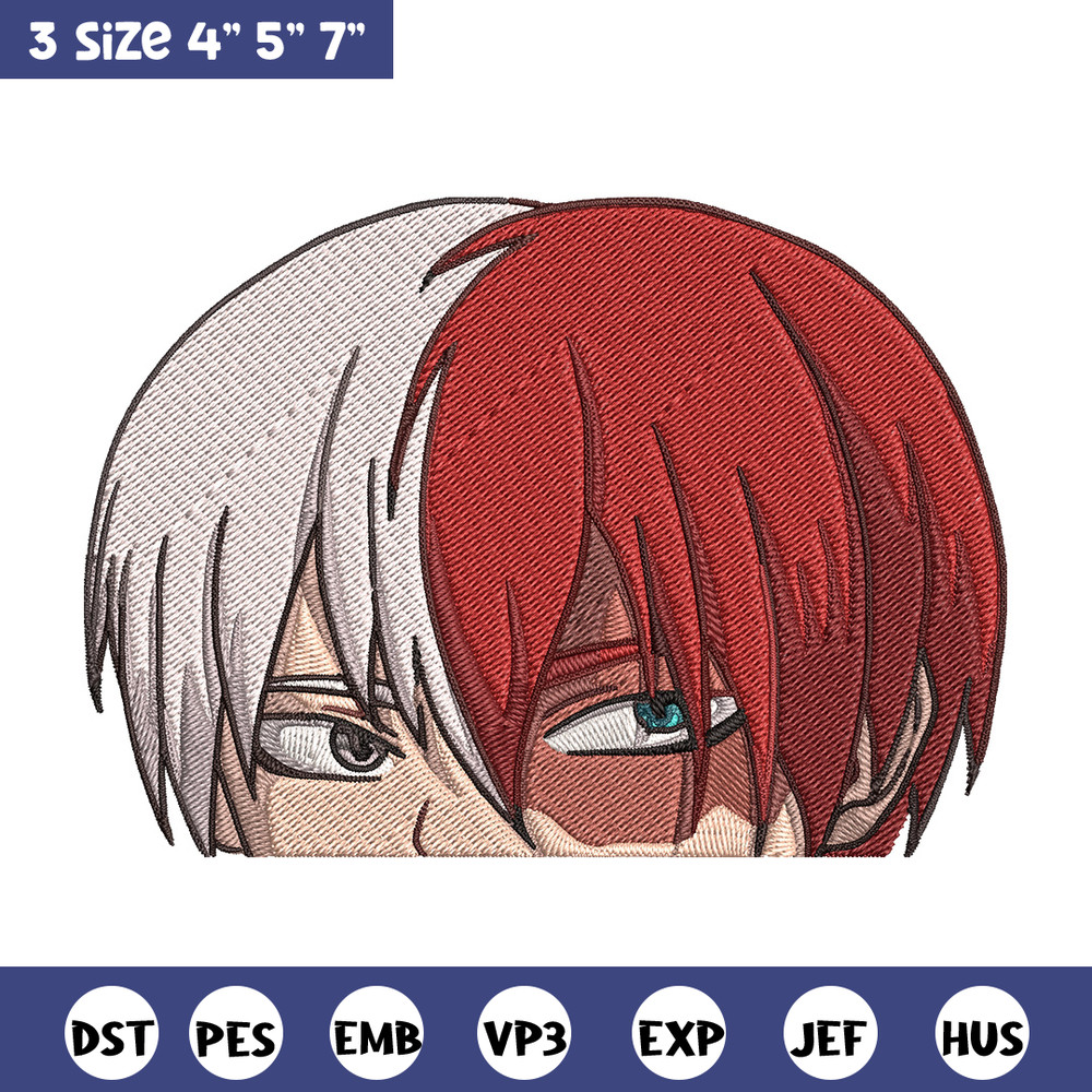 Shouto Peeker Embroidery Design, Mha Embroidery, Embroidery File, Anime Embroidery,Anime shirt, Digital download.jpg
