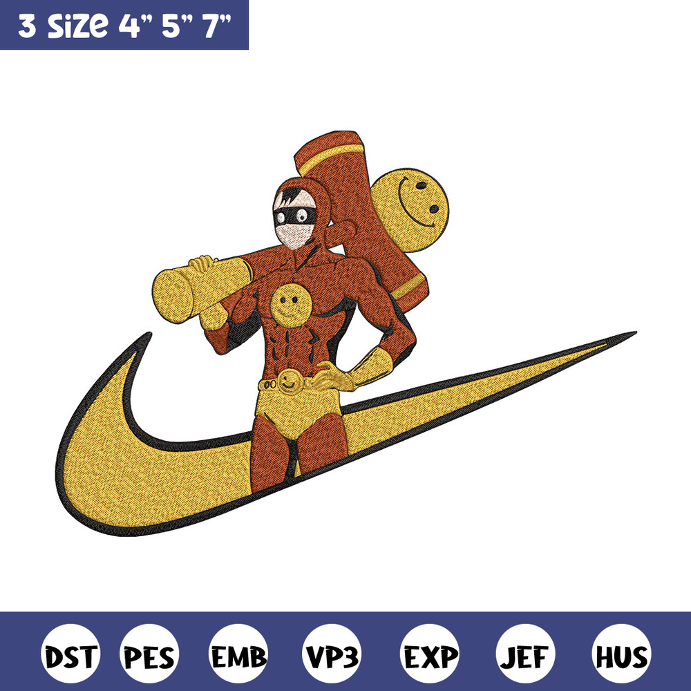 Smile Man nike Embroidery Design, One punch man Embroidery, Embroidery File,Nike Embroidery,Anime shirt,Digital download.jpg