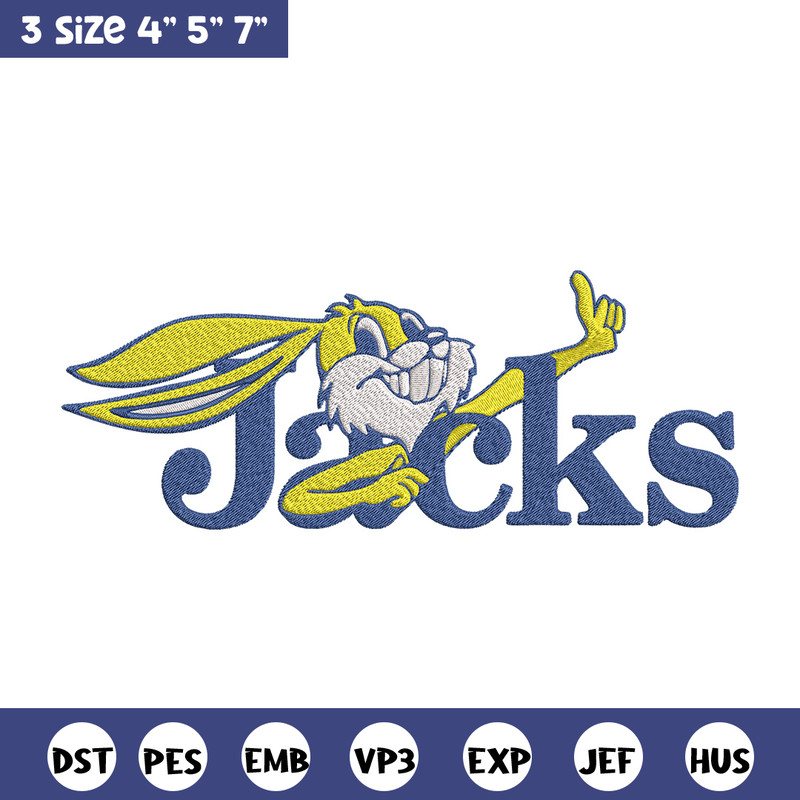 South Dakota State logo embroidery design, NCAA embroidery,Sport embroidery, Embroidery design,Logo sport embroidery.jpg