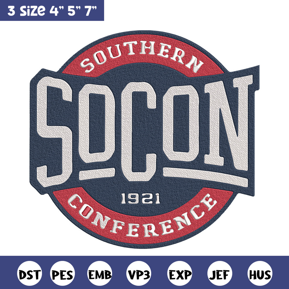 Southern Conference logo embroidery design, NCAA embroidery, Embroidery design, Logo sport embroiderySport embroidery.jpg