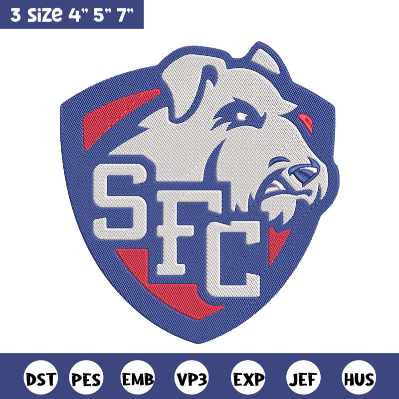 St. Francis College logo embroidery design, NCAA embroidery, Sport embroidery, logo sport embroidery, Embroidery design.jpg