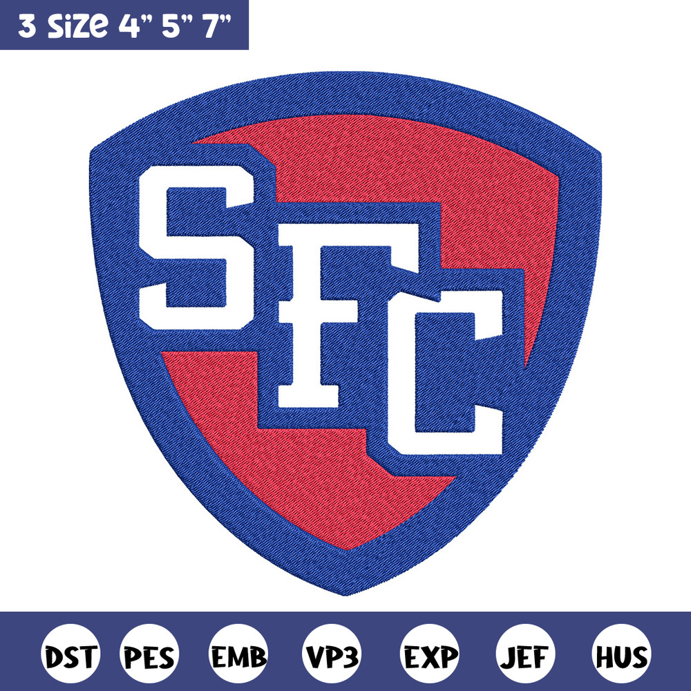 St. Francis College logo embroidery design,NCAA embroidery,Embroidery design,Logo sport embroidery, Sport embroidery..jpg