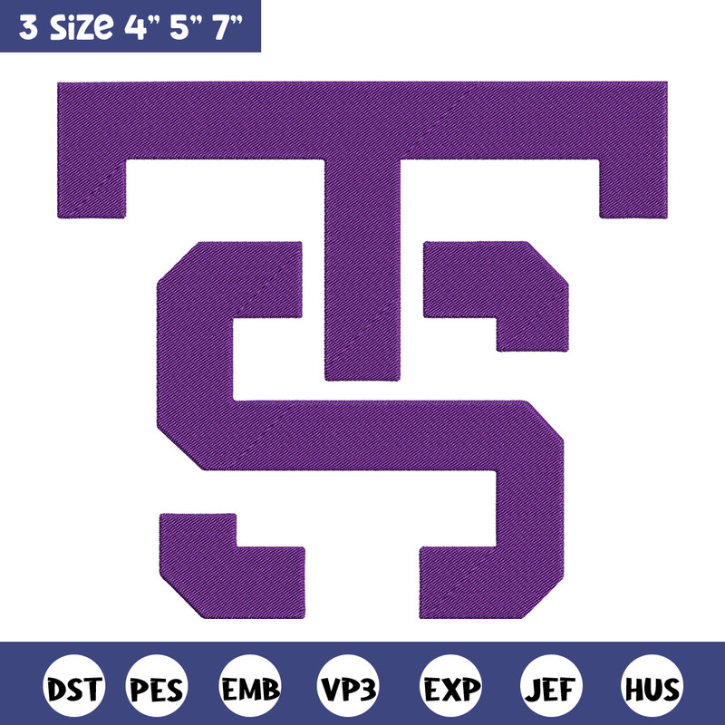 St. Thomas logo embroidery design,NCAA embroidery,Sport embroidery, Logo sport embroidery, Embroidery design..jpg