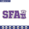 Stephen F Austin logo embroidery design, NCAA embroidery,Sport embroidery,Logo sport embroidery,Embroidery design.jpg