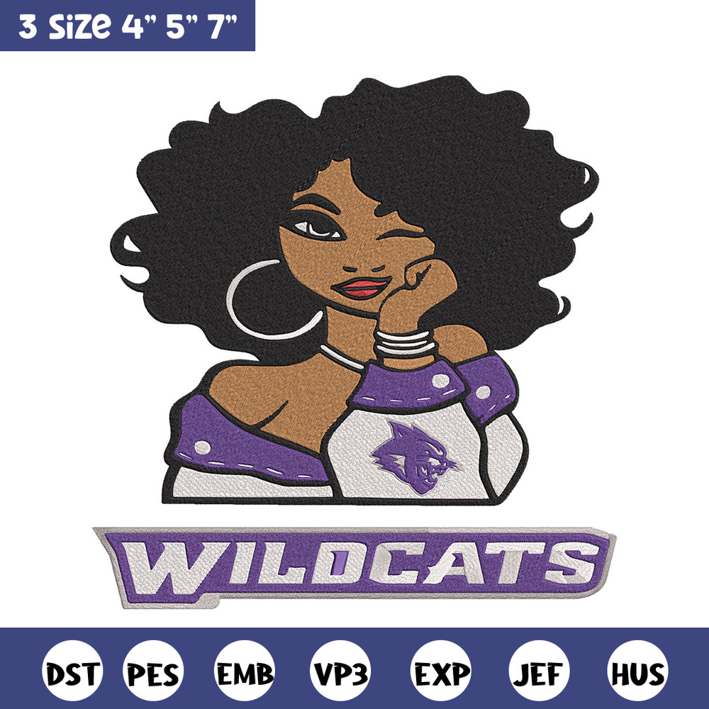 Stephen F. Austin girl embroidery design, NCAA embroidery, Embroidery design, Logo sport embroidery,Sport embroidery.jpg