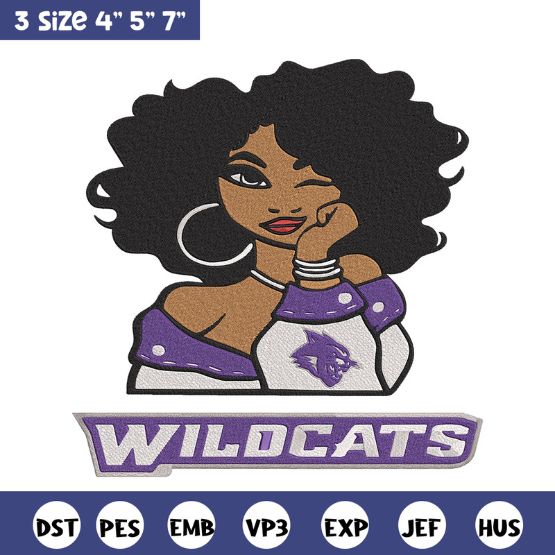 Stephen F. Austin girl embroidery design, NCAA embroidery, Embroidery design, Logo sport embroidery,Sport embroidery.jpg
