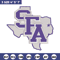 Stephen F. Austin logo embroidery design, NCAA embroidery, Sport embroidery, Embroidery design,Logo sport embroidery.jpg