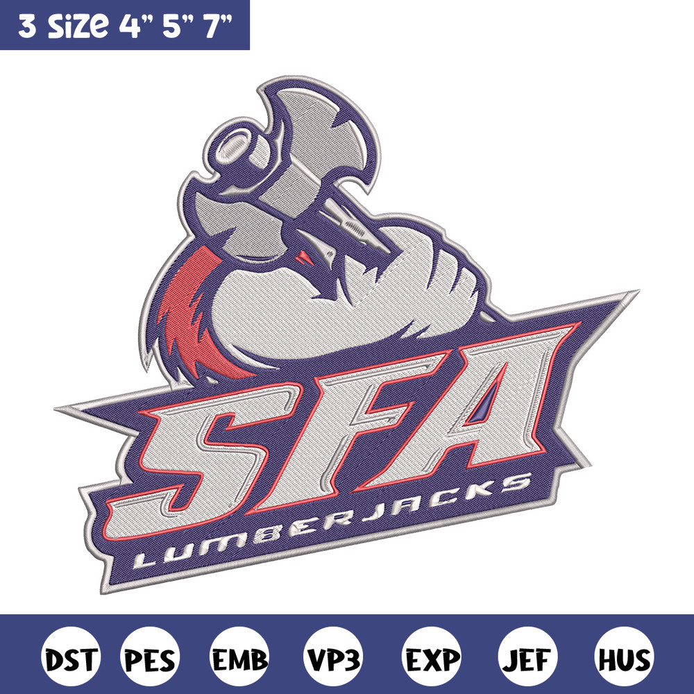 Stephen F. Austin logo embroidery design, NCAA embroidery, Sport embroidery,Logo sport embroidery,Embroidery design.jpg