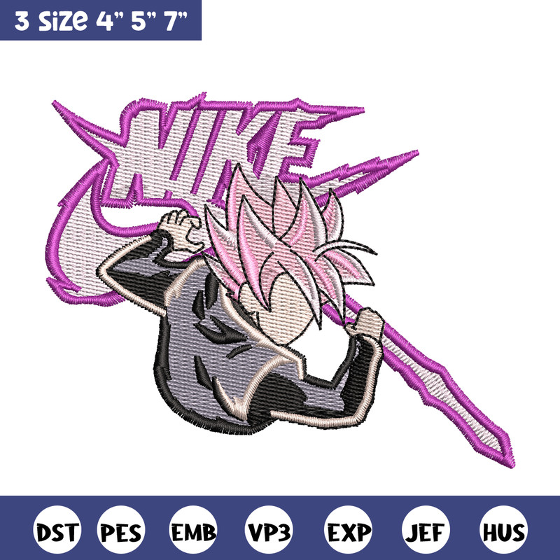 Super Saiyan rose embroidery design, Dragon ball embroidery, Nike design, anime design, anime shirt, Digital download.jpg