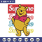 Supreme Winnie The Pooh Embroidery design, Winnie The Pooh Embroidery, cartoon design, Embroidery File, Instant download.jpg
