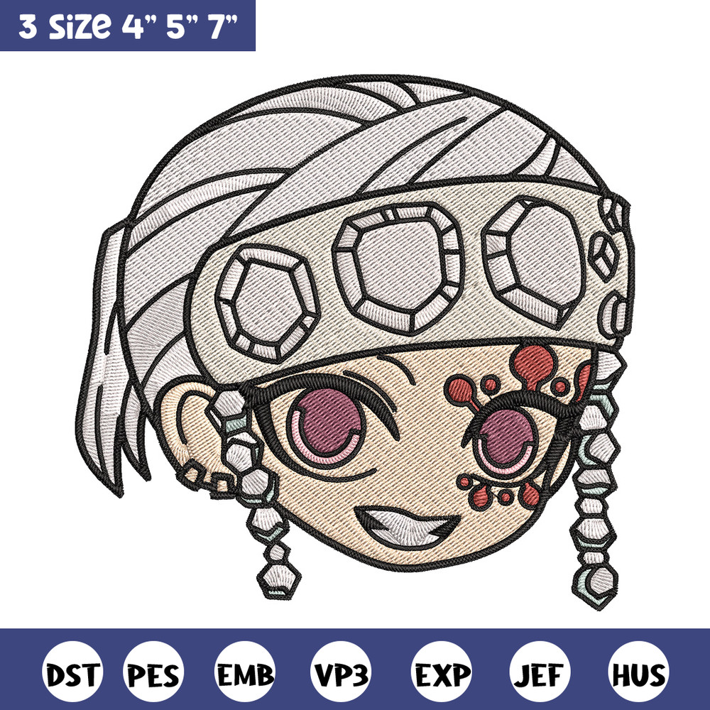 Tengen sticker Embroidery Design, Demon slayer Embroidery, Embroidery File, Anime Embroidery, Digital download..jpg
