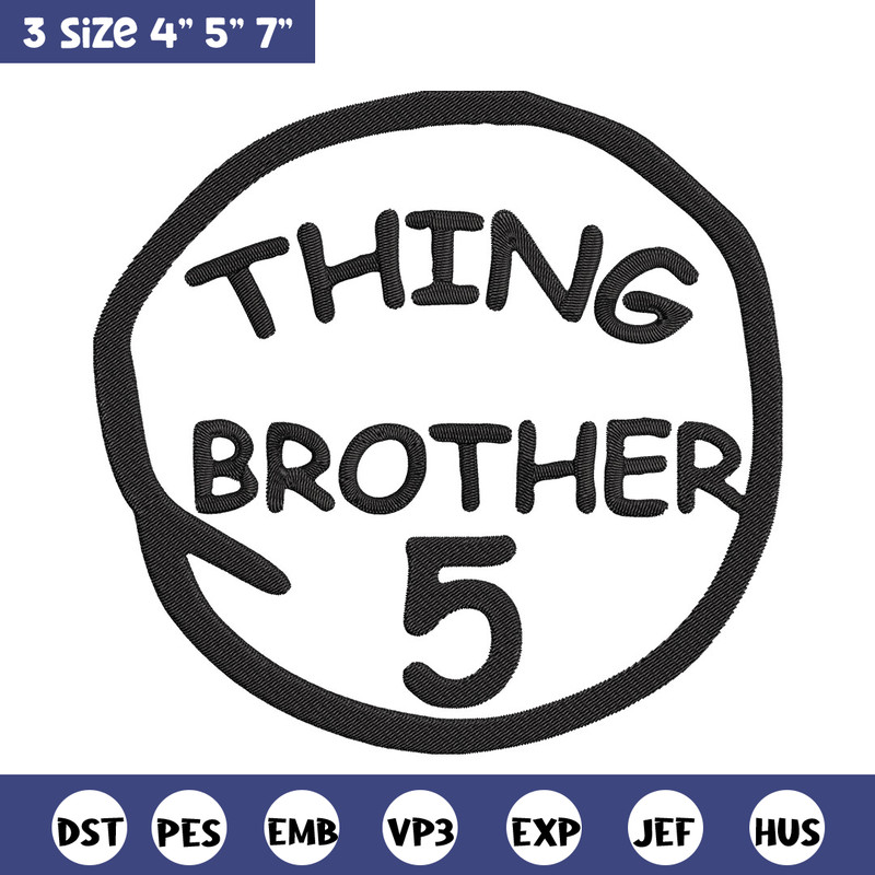 Thing Brother 5 Embroidery Design, Embroidery File, logo Embroidery, logo shirt, Embroidery design, Digital download..jpg