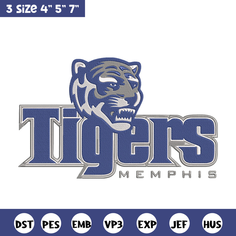 Tigers Memphis logo embroidery design, NCAA embroidery, Sport embroidery,Logo sport embroidery,Embroidery design.jpg