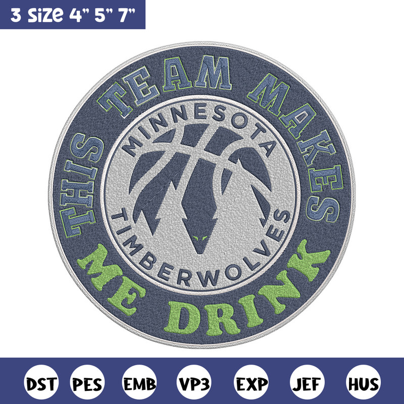 Timberwolves basketball embroidery design, NBA embroidery, Sport embroidery, Embroidery design, Logo sport embroidery..jpg