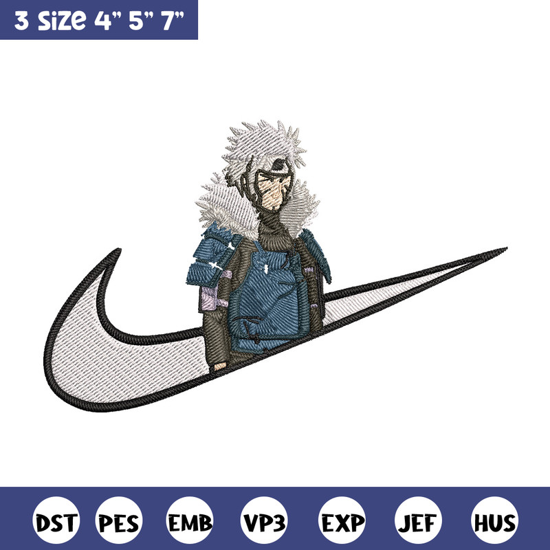 Tobirama x nike Embroidery Design, Naruto Embroidery, Embroidery File, Nike Embroidery, Anime shirt, Digital download.jpg