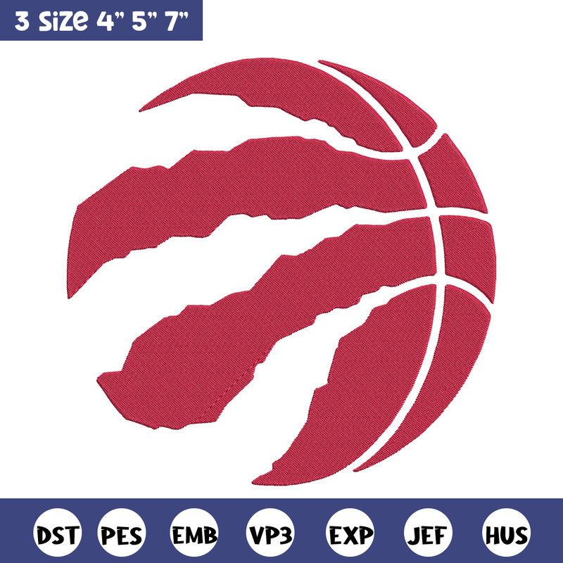 Toronto Raptors logo embroidery design, NBA embroidery, Sport embroidery, Embroidery design, Logo sport embroidery.jpg