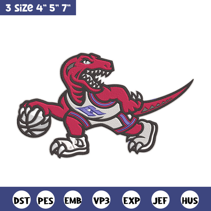 Toronto Raptors mascot embroidery design, NBA embroidery, Sport embroidery, Embroidery design, Logo sport embroidery.jpg