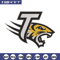 Towson Tigers logo embroidery design,NCAA embroidery,Sport embroidery, logo sport embroidery,Embroidery design.jpg