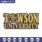 Towson University logo embroidery design,NCAA embroidery,Embroidery design, Logo sport embroidery, Sport embroidery..jpg