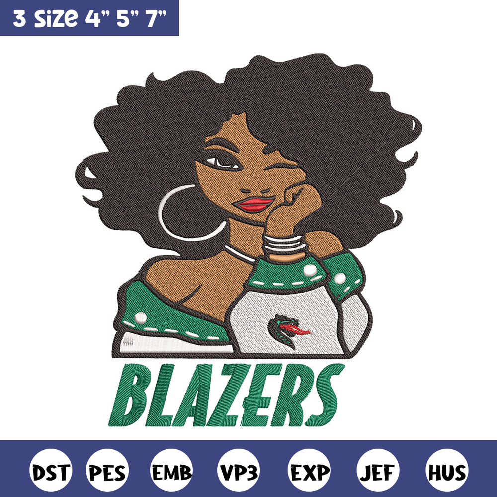 UAB Blazers girl embroidery design, NCAA embroidery, Embroidery design,Logo sport embroidery,Sport embroidery.jpg