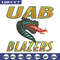 UAB Blazers logo embroidery design, NCAA embroidery, Sport embroidery, logo sport embroidery, Embroidery design..jpg