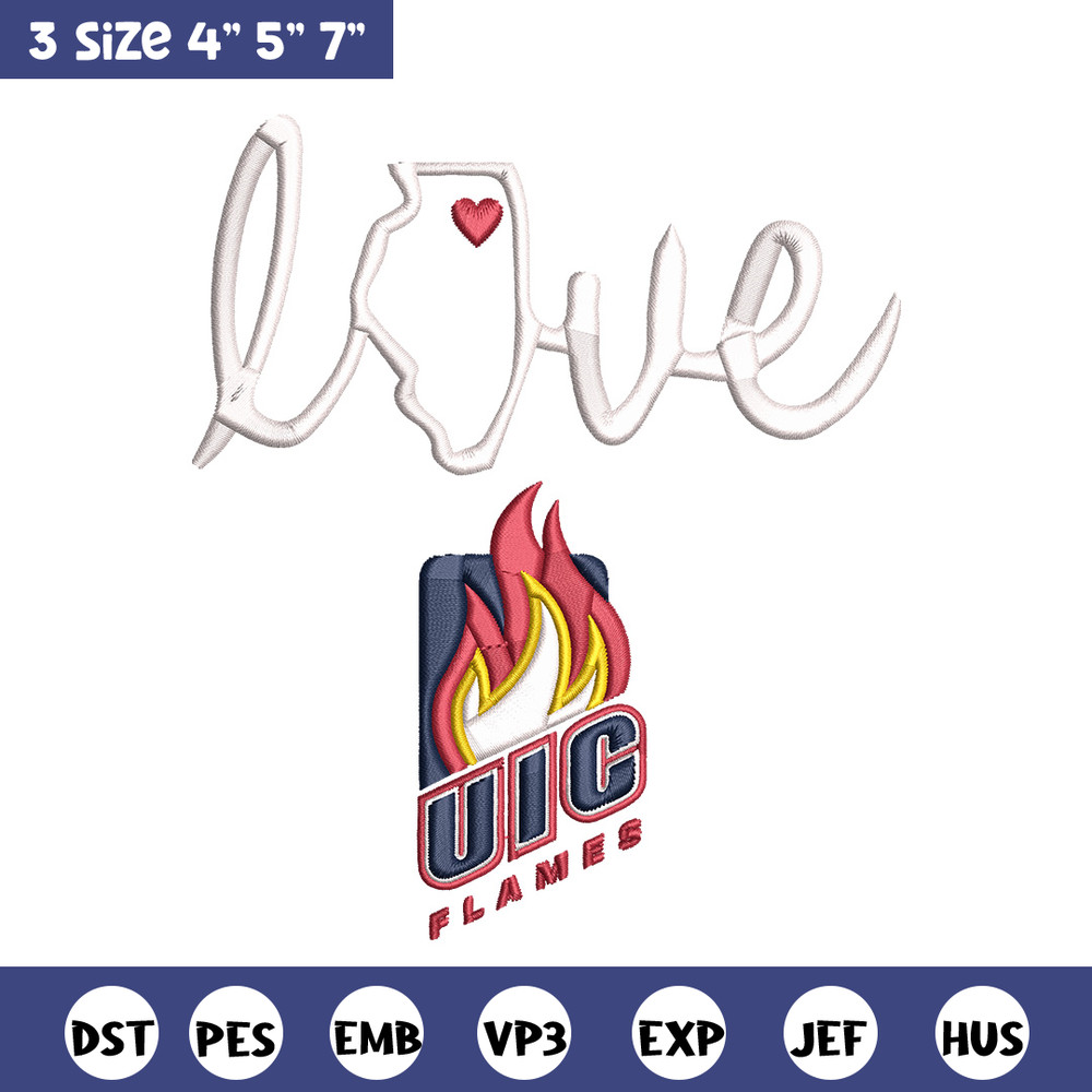 UIC Flames Logo embroidery design, NCAA embroidery, Sport embroidery,Embroidery design,Logo sport embroidery.jpg