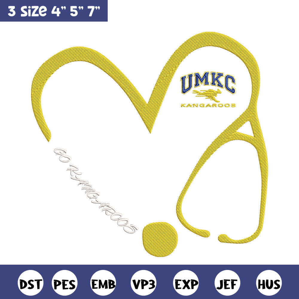 UMKC Roos logo embroidery design, NCAA embroidery, Sport embroidery, Logo sport embroidery,Embroidery design.jpg