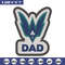 Uncw dad logo embroidery design, NCAA embroidery,Sport embroidery,Logo sport embroidery,Embroidery design.jpg