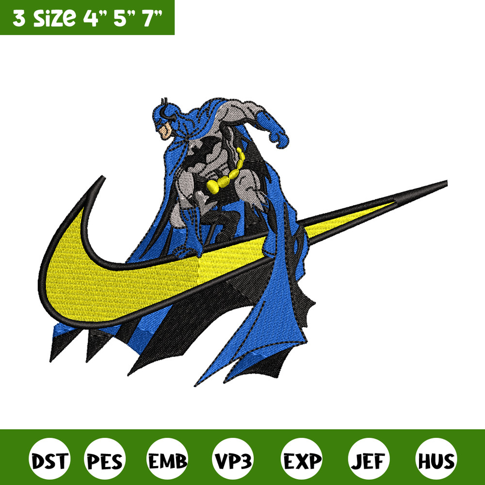 Batman Nike Logo embroidery design, Batman embroidery, Nike design, Logo shirt, movie shirt, digital download.jpg