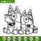 Bluey Bingo Coloring Pages Embroidery, Bluey Embroidery, Embroidery File, cartoon design, logo shirt, Digital download..jpg