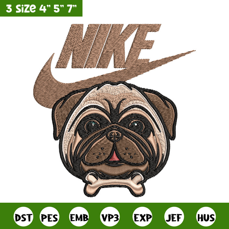 Bulldog Nike Embroidery design, Bulldog logo Embroidery, Nike design, Embroidery file, logo shirt, Instant download..jpg