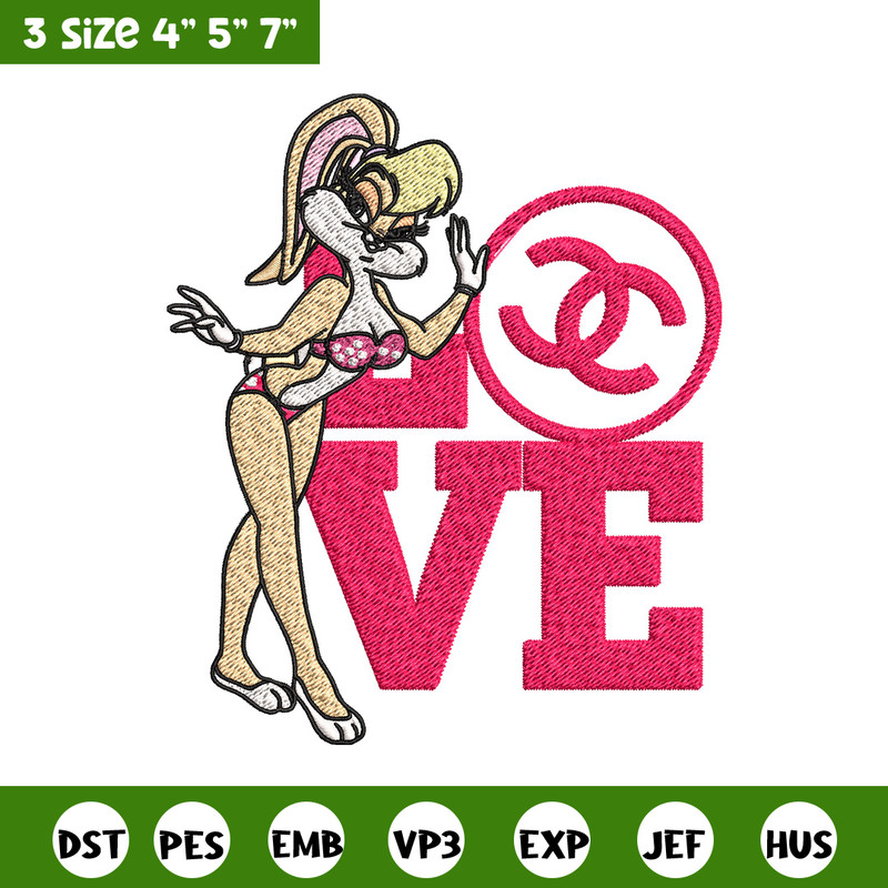 Bunny cartoon gucci Embroidery Design, Gucci Embroidery, Brand Embroidery, Embroidery File, Logo shirt, Digital download.jpg