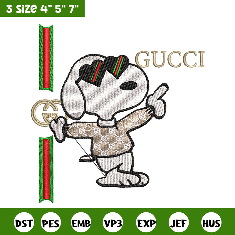 Dog gucci Embroidery Design, Gucci Embroidery, Embroidery File, Logo shirt, Sport Embroidery, Digital download..jpg