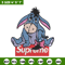 Eeyore Supreme Embroidery design, Eeyore Supreme Embroidery, cartoon design, Embroidery File, Instant download..jpg